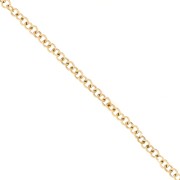 4.9mm Stainless steel 316L Trace round mesh chain - Gold x50cm