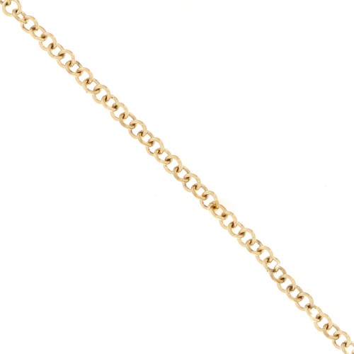 4.9mm Stainless steel 316L Trace round mesh chain - Gold x50cm