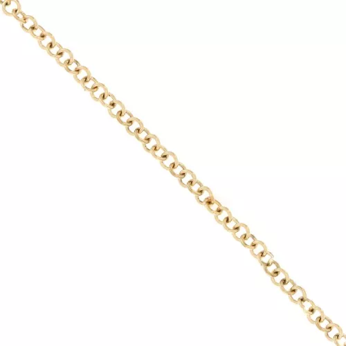 4.9mm Stainless steel 316L Trace round mesh chain - Gold x50cm