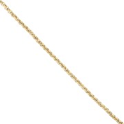 Belcher chain 3 mm closed link chain - Stainless steel 316L Gold x50cm