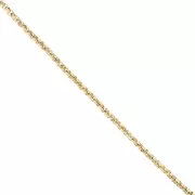 Jaseron 3 mm closed link chain - Stainless steel 316L Gold x50cm