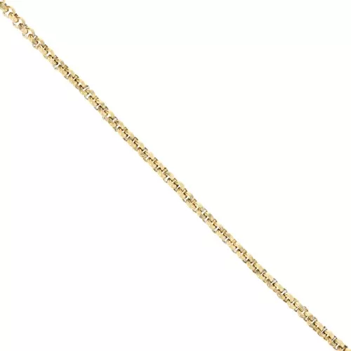 Belcher chain 3 mm closed link chain - Stainless steel 316L Gold x50cm