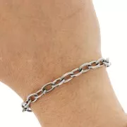 6.3mm 316L stainless steel Trace mesh chain x50cm