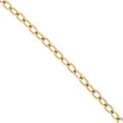 6.3mm Stainless steel 316L Trace mesh chain - Gold x50cm|raw }}