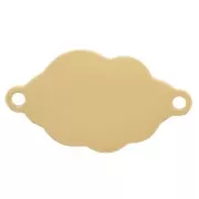 20x11mm 304 stainless steelSpacers cloud 2 rings - Gold x1