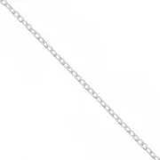 Oval links Chain 1.15mm 925 Sterling Silver x1m
