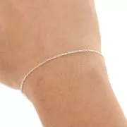 Oval links Chain 1.15mm 925 Sterling Silver x1m