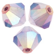 Preciosa Bicone Beads - Rondelle Bead 5 mm - Amethyst AB 2X x12|raw }}