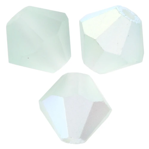 Preciosa bicone beads - Rondelle Bead 6 mm - Chrysolite AB Matt x12