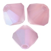 Preciosa Bicone Beads - Rondelle Bead 6 mm - Light Amethyst AB Matt x12|raw }}