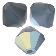 Preciosa Bicone Beads - Rondelle Bead 6 mm - Montana AB Matt x12