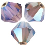 Preciosa Bicone Beads - Rondelle Bead 5 mm - Black Diamond AB 2X x12|raw }}