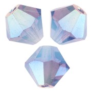 Preciosa bicones - Rondelle Bead 5 mm - Tanzanite AB 2X x12