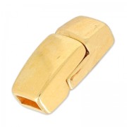 Magnetic clasp 17x8mm for cords 5mm fine Gold plated x1|raw }}