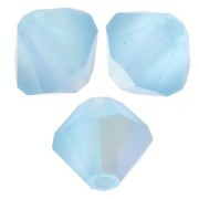 Preciosa bicone beads - Rondelle Bead 5 mm - Aqua Bohemica AB Matt x12