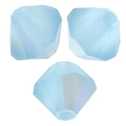 Preciosa bicone beads - Rondelle Bead 5 mm - Aqua Bohemica AB Matt x12