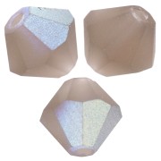 Preciosa Bicone Beads - Rondelle Bead 5 mm - Black Diamond AB Matt x12|raw }}