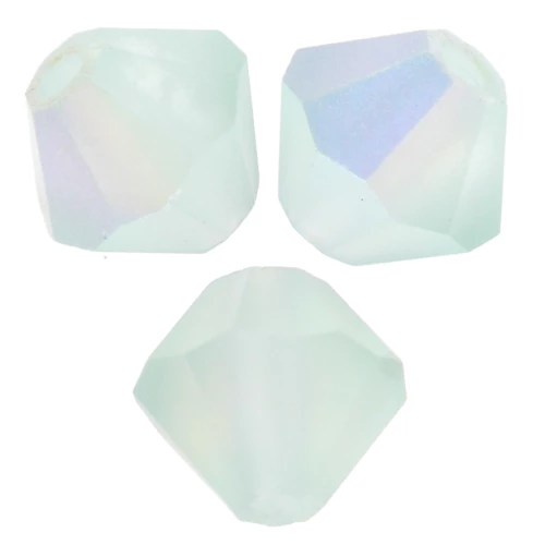 Preciosa bicone beads - Rondelle Bead 5 mm - Chrysolite AB Matt x12