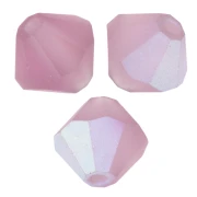 Preciosa Bicone Beads - Rondelle Bead 5 mm - Light Amethyst AB Matt x12