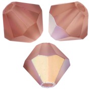 Preciosa Bicone Beads - Rondelle Bead 5 mm - Light Colorado Topaz AB Matt x12