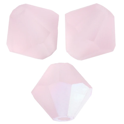 Preciosa Bicone Beads - Rondelle Bead 5 mm - Light Rose AB Matt x12