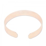 brass bracelet base 10x145mm gold tone rose x1