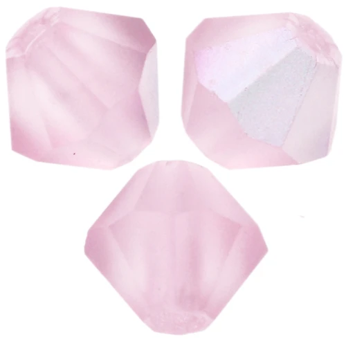 Preciosa Bicone Beads - Rondelle Bead 5 mm - Pink Sapphire AB Matt x12