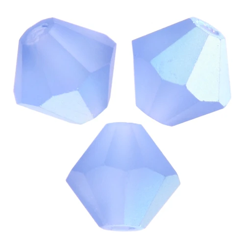 Preciosa Bicone Beads - Rondelle Bead 5 mm - Sapphire AB Matt x12