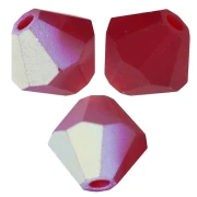 Preciosa Bicone Beads - Rondelle Bead 5 mm - Siam AB Matt x12