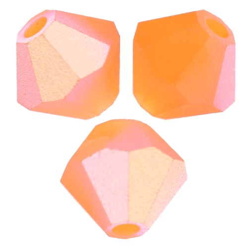 Preciosa Bicone Beads - Rondelle Bead 5 mm - Sun AB Matt x12