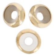 7 mm stopper bead with 2.5 mm hole - Gold filled (gold laminated) x1|raw }}