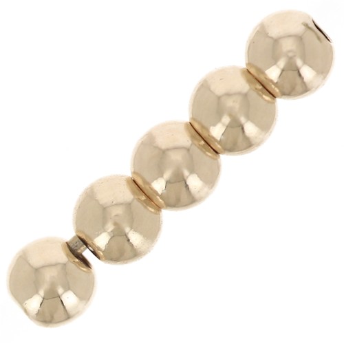 Round beads 2.5 mm - Gold filled Light (gold laminated) x25