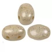 5x7mm Glass beads Samos® by Puca® - Constellation Beige x10g