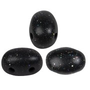 5x7mm Glass beads Samos® by Puca® - Constellation Black x10g|raw }}