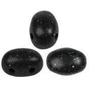 5x7mm Glass beads Samos® by Puca® - Constellation Black x10g