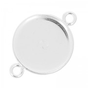 925 Sterling Silver Serti spacer for flat back cabochon16mm x1|raw }}