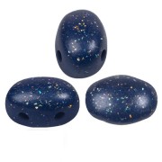 5x7mm Glass beads Samos® by Puca® - Constellation Night Blue x10g|raw }}