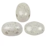 5x7mm Glass beads Samos® by Puca® - Constellation White x10g