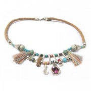 Irregular spacer 2 holes 20 mm Antique Silver Plating x5