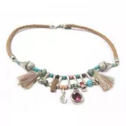 Irregular spacer 2 holes 20 mm Antique Silver Plating x5