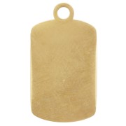 Tomato soup charm 18x10 mm epoxy resin - 304L gold stainless steel - Red x1