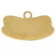 Hot dog charm 10x18 mm epoxy resin - 304L Gold stainless steel - Multi x1