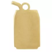 Cola can charm 16x9mm epoxy resin - Stainless steel 304L Gold Red Blue