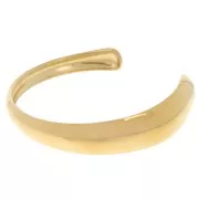 15.5x170mm Stainless steel 304L Asymmetrical oval bezel - Gold x1