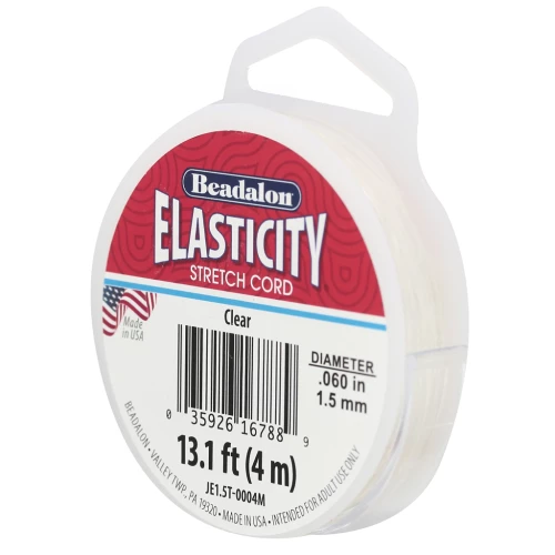 Elasticity thread 1.5 mm - Transparent x4m
