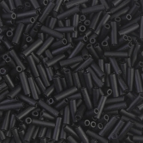 Miyuki Bugles 6mm BGL-401F - Matte Black x10g