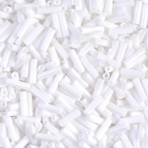 Miyuki Bugles 6mm BGL-402 - Opaque White x10g