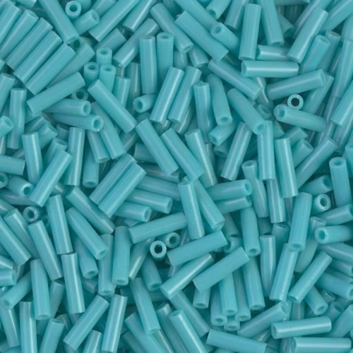 Miyuki Bugles 6mm BGL-412 - Opaque Turquoise Green x10g