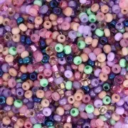 Preciosa Seed Beads 11/0 2 mm - Purple Mix - Nude x 20 g