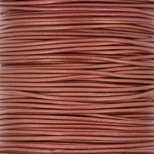 European leather cord 1 mm - Copper x1m